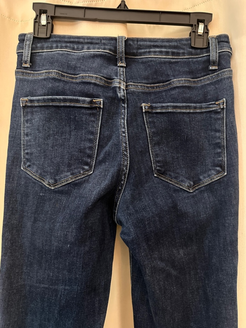 Flying Monkey Deep Indigo Flare Jeans with Panel Detailing - Picture 2 of 7